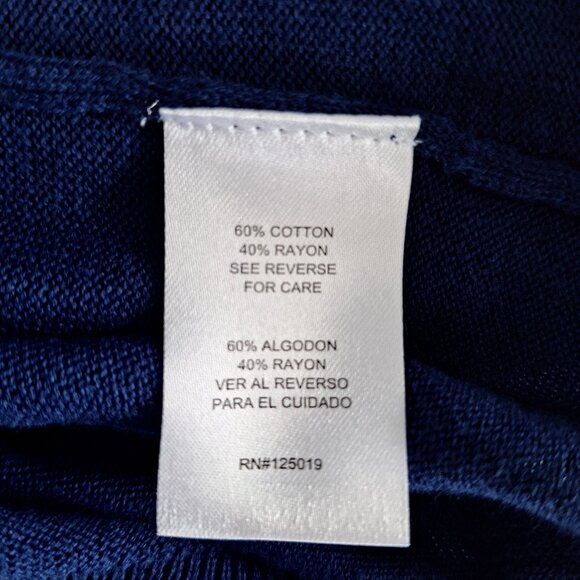 Joseph A Blue Cotton Blend Sweater NWT - Picture 8 of 8